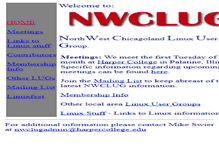 Tablet Screenshot of nwclug.org